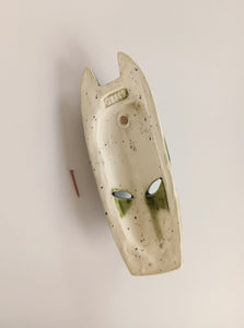 Peace Dog Talisman With Char Baby Glaze