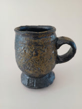 Load image into Gallery viewer, Handmade Black Mug with Oil Skin Glaze