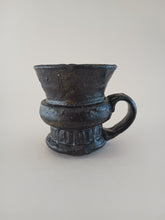 Load image into Gallery viewer, Handmade Black Mug with Oil Skin Glaze