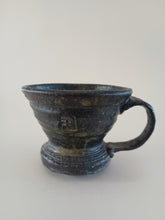 Load image into Gallery viewer, Handmade Black Mug with Oil Skin Glaze