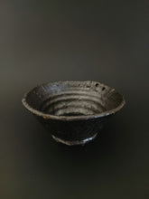 Load image into Gallery viewer, Handmade Black Bowl with Oil Skin Glaze