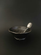 Load image into Gallery viewer, Handmade Black Bowl with Oil Skin Glaze