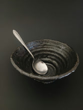 Load image into Gallery viewer, Handmade Black Bowl with Oil Skin Glaze