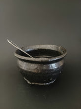 Load image into Gallery viewer, Handmade Black Bowl with Oil Skin Glaze