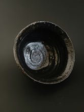 Load image into Gallery viewer, Handmade Black Bowl with Oil Skin Glaze