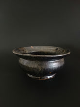 Load image into Gallery viewer, Handmade Black Bowl with Oil Skin Glaze