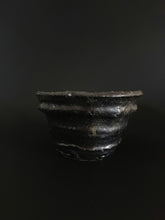 Load image into Gallery viewer, Handmade Black Bowl with Oil Skin Glaze