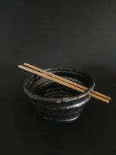 Load image into Gallery viewer, Handmade Black Bowl with Oil Skin Glaze