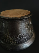Load image into Gallery viewer, Handmade Black Bowl with Oil Skin Glaze