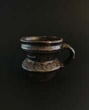 Load image into Gallery viewer, Handmade Black Mug with Oil Skin Glaze