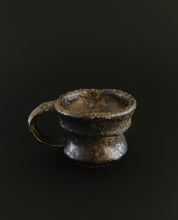 Load image into Gallery viewer, Handmade Black Espresso Cup with Oil Skin Glaze