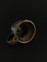 Load image into Gallery viewer, Handmade Black Espresso Cup with Oil Skin Glaze