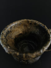 Load image into Gallery viewer, Handmade Black Espresso Cup with Oil Skin Glaze