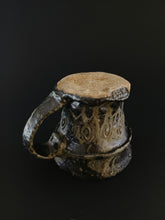Load image into Gallery viewer, Handmade Black Mug with Oil Skin Glaze