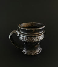 Load image into Gallery viewer, Handmade Black Mug with Oil Skin Glaze