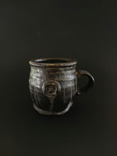 Load image into Gallery viewer, Handmade Black Mug with Oil Skin Glaze