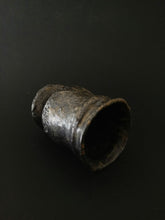 Load image into Gallery viewer, Handmade Black Cup with Oil Skin Glaze