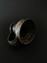 Load image into Gallery viewer, Handmade Black Mug with Oil Skin Glaze