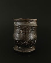 Load image into Gallery viewer, Handmade Black Cup with Oil Skin Glaze