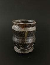 Load image into Gallery viewer, Handmade Black Cup with Oil Skin Glaze