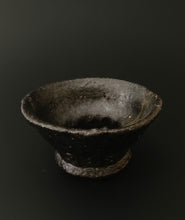 Load image into Gallery viewer, Handmade Black Side Bowl with Oil Skin Glaze