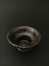 Load image into Gallery viewer, Handmade Black Side Bowl with Oil Skin Glaze