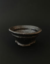 Load image into Gallery viewer, Handmade Black Side Bowl with Oil Skin Glaze