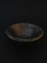 Load image into Gallery viewer, Handmade Black Side Bowl with Oil Skin Glaze