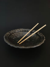 Load image into Gallery viewer, Handmade Black Bowl with Oil Skin Glaze