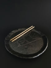 Load image into Gallery viewer, Handmade Black Serving Plate with Oil Skin Glaze (Copy)