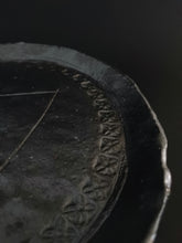 Load image into Gallery viewer, Handmade Black Serving Plate with Oil Skin Glaze