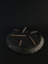 Load image into Gallery viewer, Handmade Black Serving Plate with Oil Skin Glaze