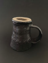 Load image into Gallery viewer, Handmade Black Mug with Oil Skin Glaze