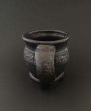 Load image into Gallery viewer, Handmade Black Mug with Oil Skin Glaze