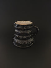 Load image into Gallery viewer, Handmade Black Mug with Oil Skin Glaze