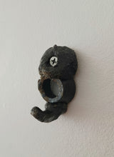 Load image into Gallery viewer, Handmade Black Hook with Oil Skin Glaze