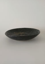 Load image into Gallery viewer, Pinched Black Low Bowl with Oil Skin Glaze