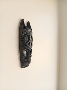 Peace Dog Talisman With Char Baby Glaze