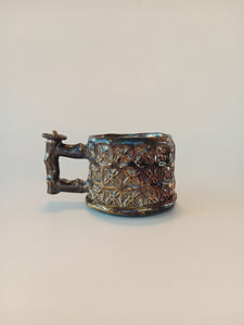 Button Tipped Skull Mug