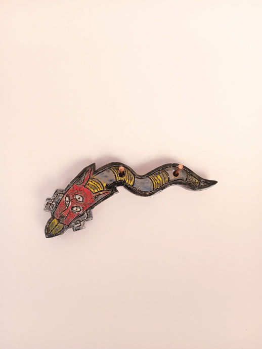 Celestial Wall Dog Worm Licks Life (Wall Tile Thing)